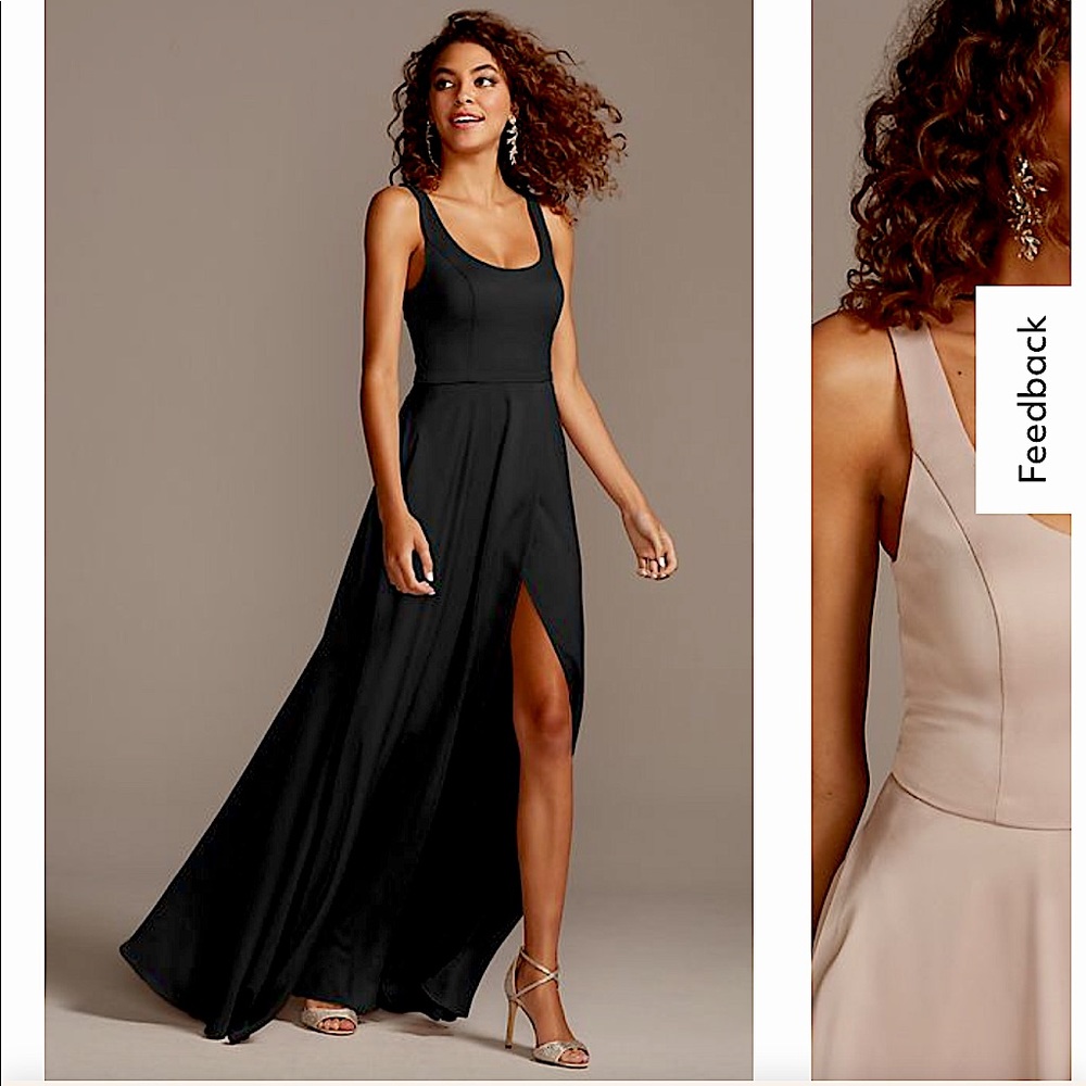 David’s Bridal | Scoop Full Length Dress | Size 10